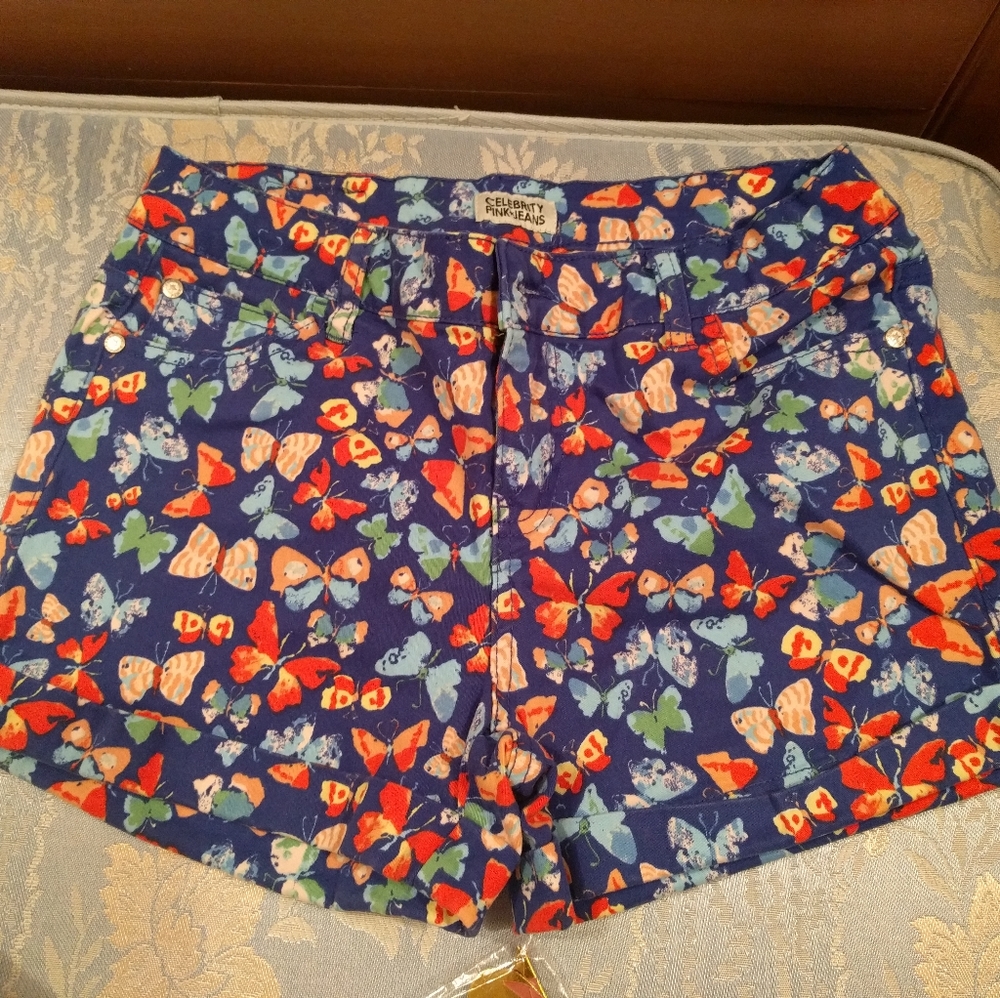 Celebrity Pink Jeans Butterfly shorts, size 9